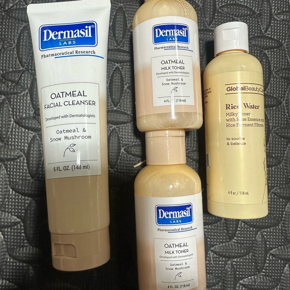 Dermasil And Others Skin Care Lot Oat Milky Toner and Rice Water Toner - Picture 2 of 2